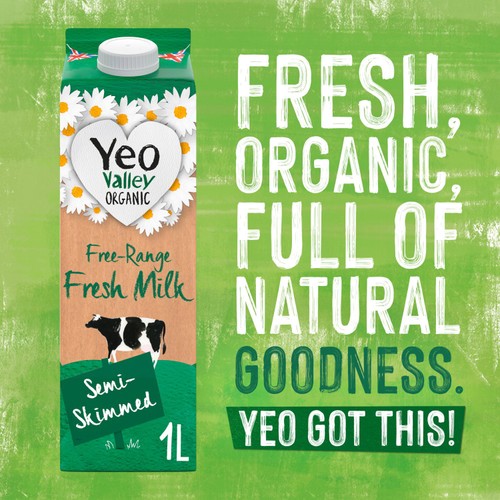 Yeo Valley Organic Fresh Semi Skimmed Milk thumbnail 2