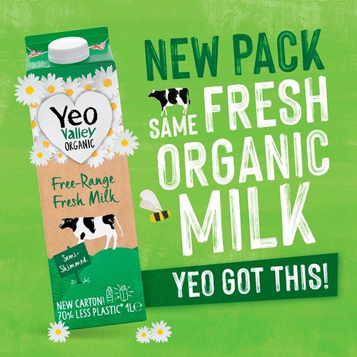 Yeo Valley Organic Fresh Semi Skimmed Milk thumbnail 6