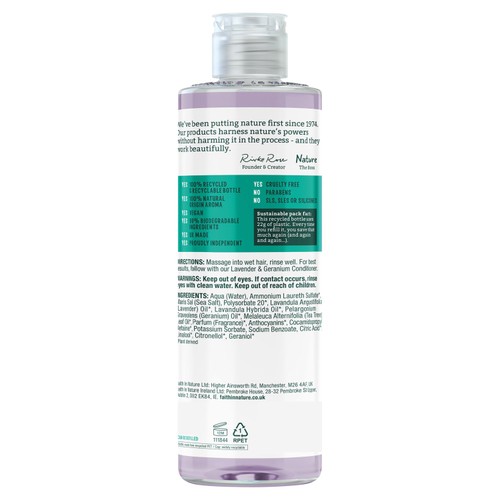 Faith in Nature Lavender & Geranium Shampoo thumbnail 2