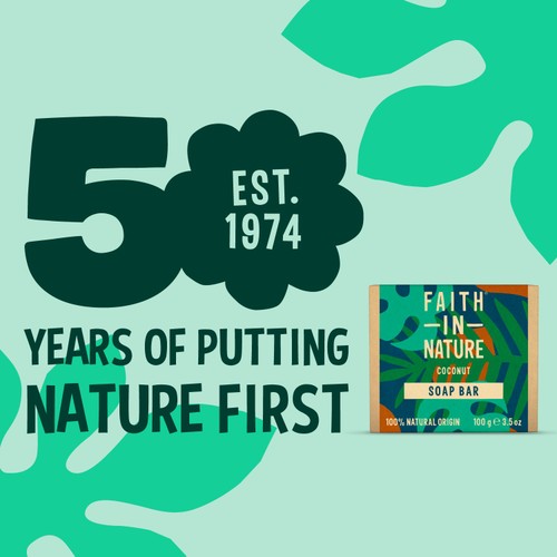 Faith in Nature Coconut Pure Hand Made Soap Bar thumbnail 3