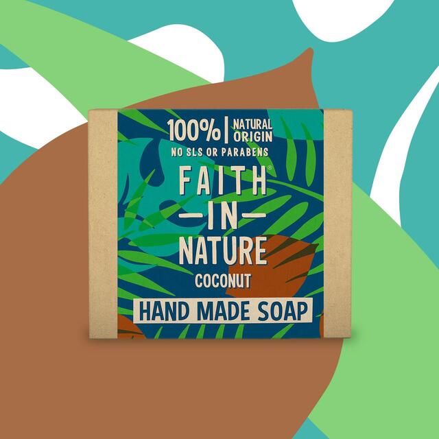 Faith in Nature Coconut Pure Hand Made Soap Bar thumbnail 3
