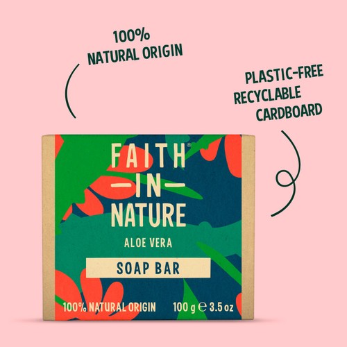 Faith in Nature Aloe Vera Pure Hand Made Soap Bar thumbnail 6
