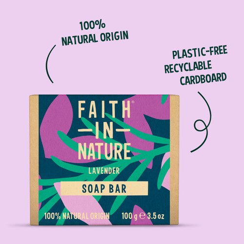 Faith in Nature Lavender Pure Hand Made Soap Bar thumbnail 6