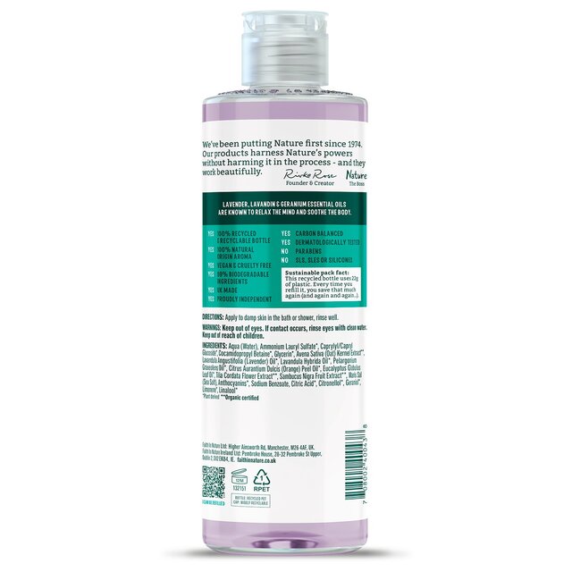 Faith in Nature Lavender & Geranium Body Wash thumbnail 3