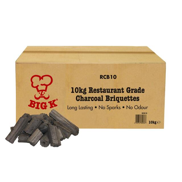 Big K Restaurant Grade Barbecue Charcoal Briquettes SFC 10kg