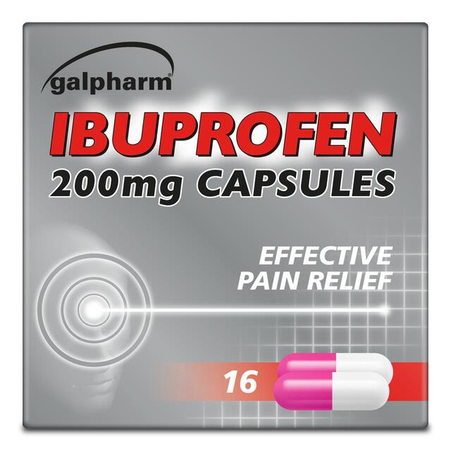 Galpharm Ibuprofen 200mg Capsules