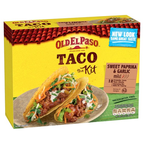 Old El Paso Mexican Sweet Paprika & Garlic Taco Kit with Shells thumbnail 2