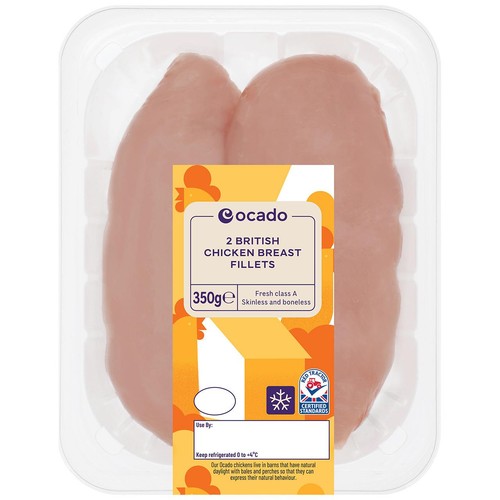 Ocado 2 Skinless British Chicken Breast Fillets thumbnail 2