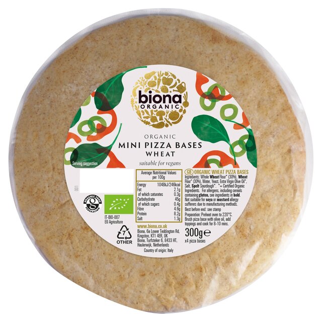 Biona Organic 4 Mini Pizza Bases