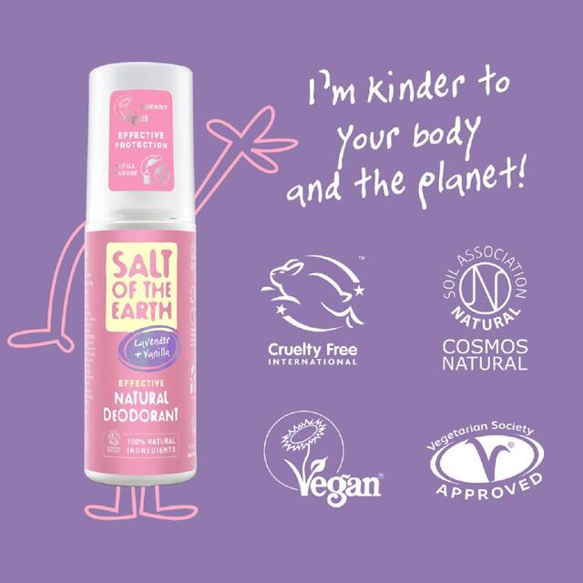 Salt of the Earth Natural Spray Deodorant Lavender & Vanilla thumbnail 2