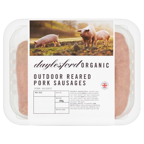 Daylesford Organic Outdoor Reared Pork Sausages