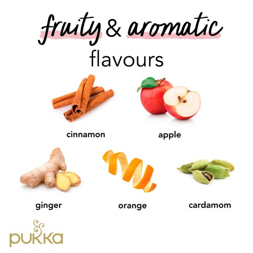 Pukka Wild Apple & Cinnamon with Ginger Teabags thumbnail 4