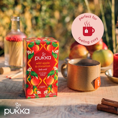 Pukka Wild Apple & Cinnamon with Ginger Teabags thumbnail 5