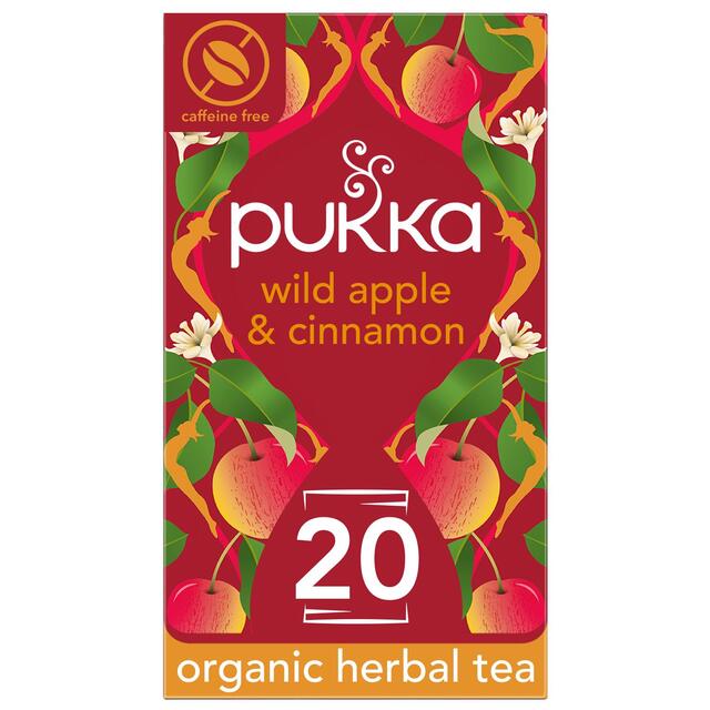 Pukka Wild Apple & Cinnamon with Ginger Teabags