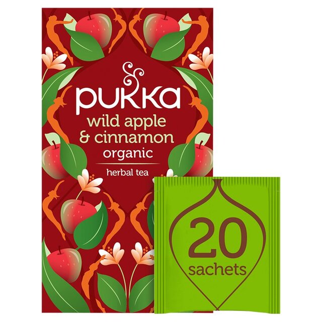 Pukka Wild Apple & Cinnamon with Ginger Teabags thumbnail 3
