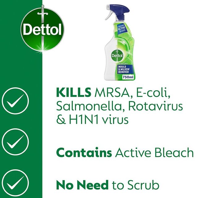 Dettol Antibacterial Mould & Mildew Remover Spray thumbnail 5
