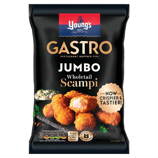 Young's Gastro Jumbo Wholetail Scampi Frozen