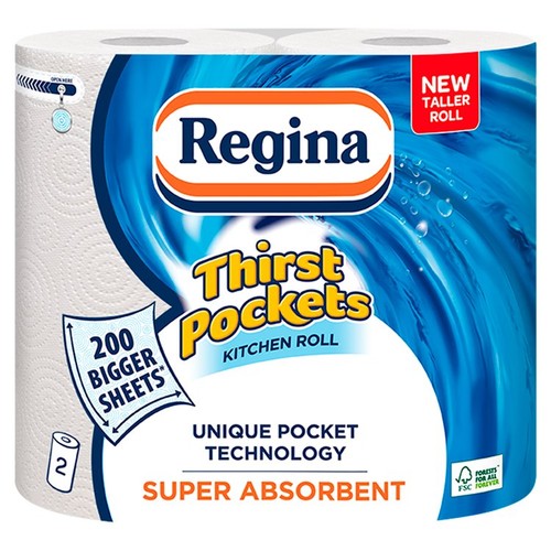 Regina Thirst Pockets Kitchen Roll