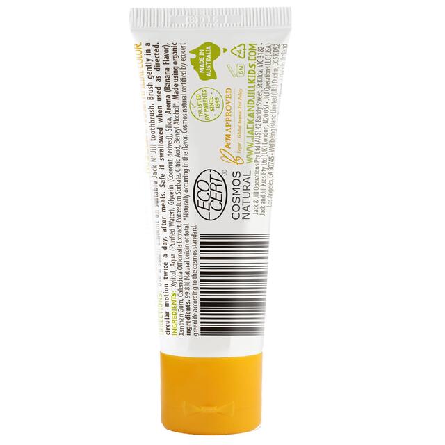 Jack N' Jill Natural Certified Toothpaste Banana 50g thumbnail 2