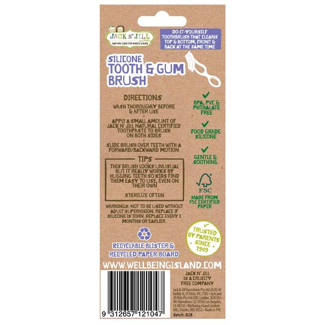 Jack N' Jill Silicone Tooth & Gum Brush thumbnail 2