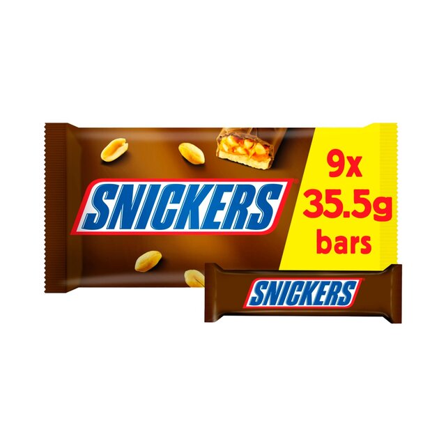 Snickers Caramel Nougat Peanuts & Milk Chocolate Snack Bars Multipack