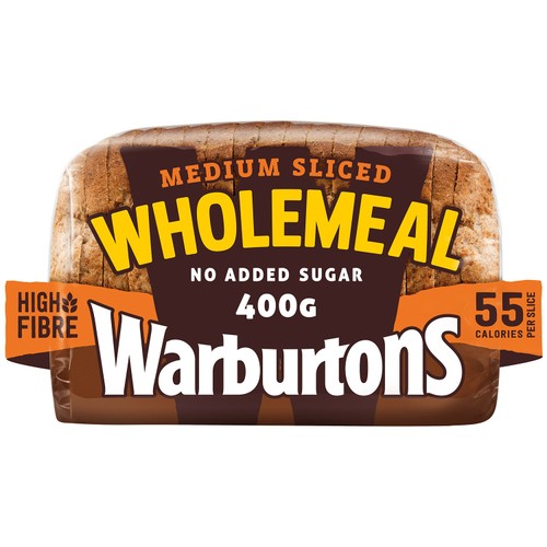 Warburtons Wholemeal Sliced Medium