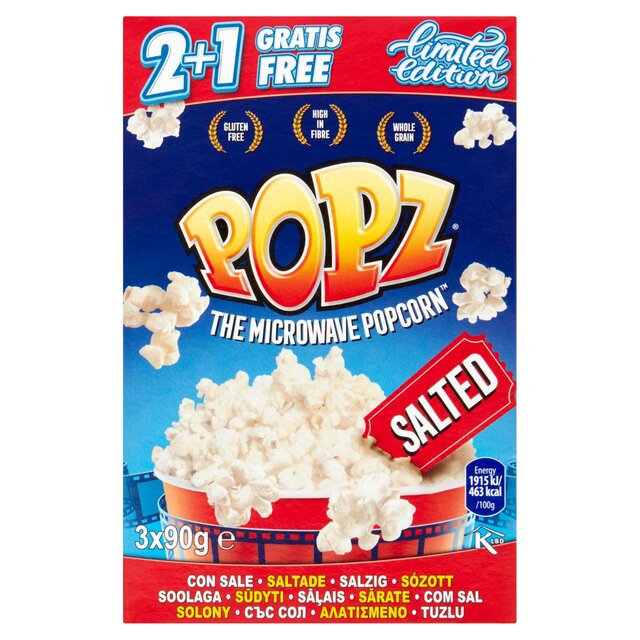 Popz Microwave Popcorn Salted