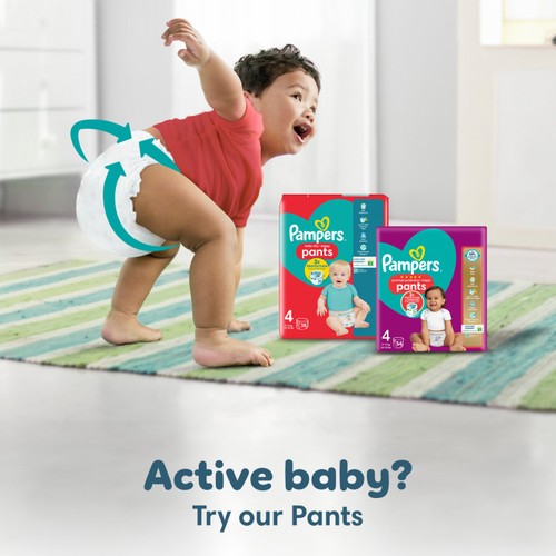 Pampers Baby-Dry Nappies, Size 6 (13-18kg) Essential Pack thumbnail 4