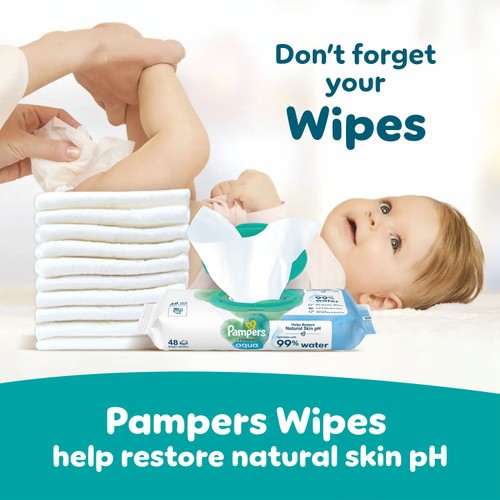 Pampers Baby-Dry Nappies, Size 3 (6-10kg) Essential Pack thumbnail 8