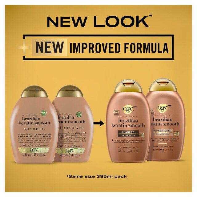 OGX Ever Straightening+ Brazilian Keratin Smooth pH Balanced Conditioner thumbnail 3