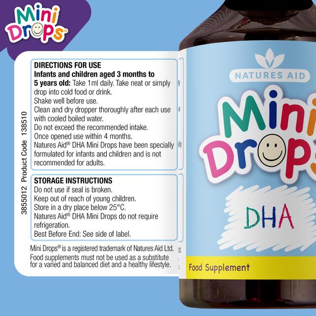 Natures Aid Mini Drops DHA Omega-3 for Infants & Children thumbnail 5