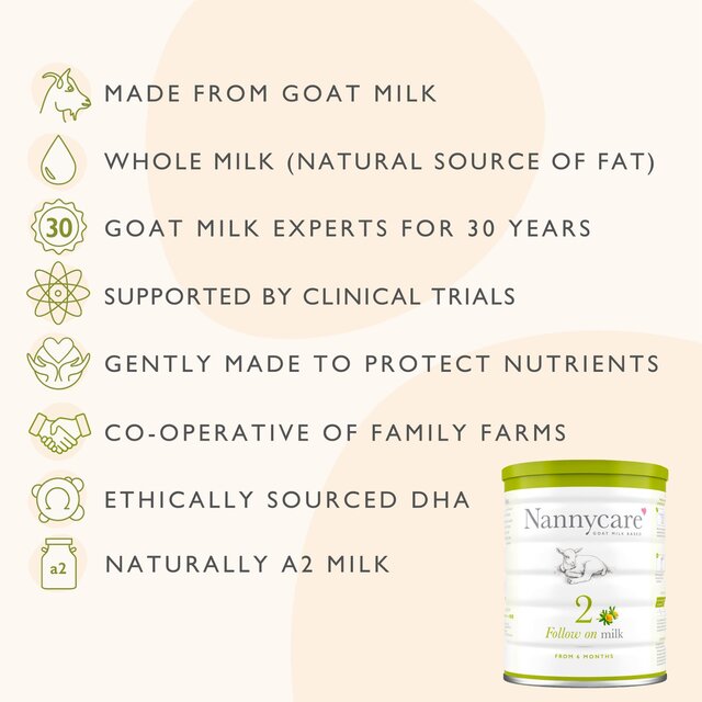 Nannycare 2 Follow on Goat Milk based Powder, 6 mths+ thumbnail 3