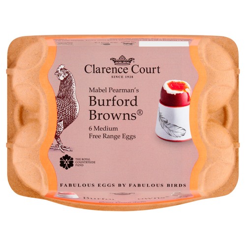 Clarence Court  Burford Brown 6 Medium Free Range Eggs thumbnail 2