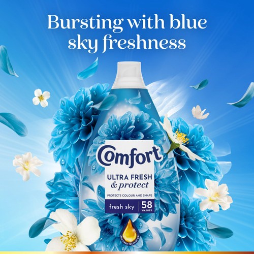Comfort Intense Ultra Concentrated Fabric Conditioner Freshsky 58 Wash thumbnail 5
