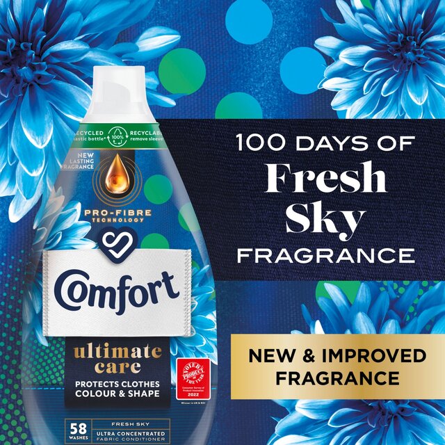 Comfort Intense Ultra Concentrated Fabric Conditioner Freshsky 58 Wash thumbnail 8
