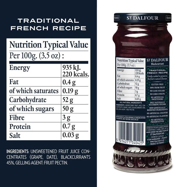 St Dalfour Blackcurrant Jam thumbnail 2