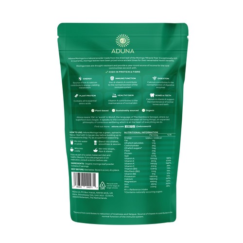 Aduna Moringa Organic Superfood Powder thumbnail 3