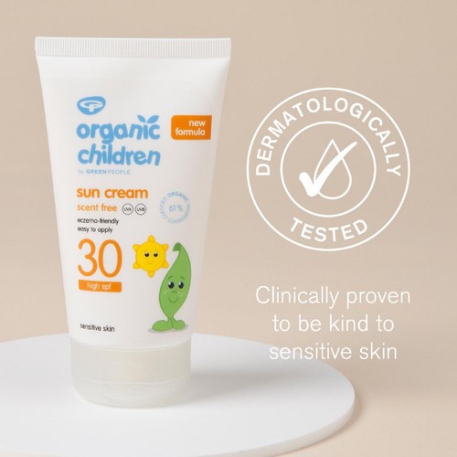 Organic Children SPF 30 Sun Cream Scent Free thumbnail 4