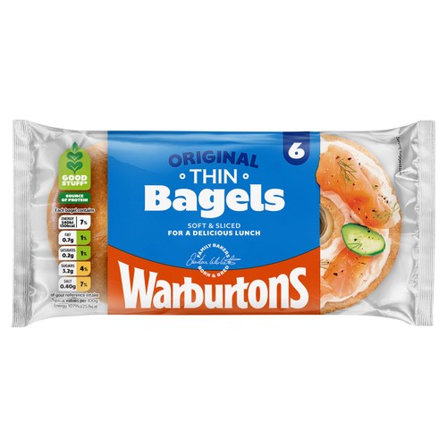 Warburtons Orginal Thin Bagels