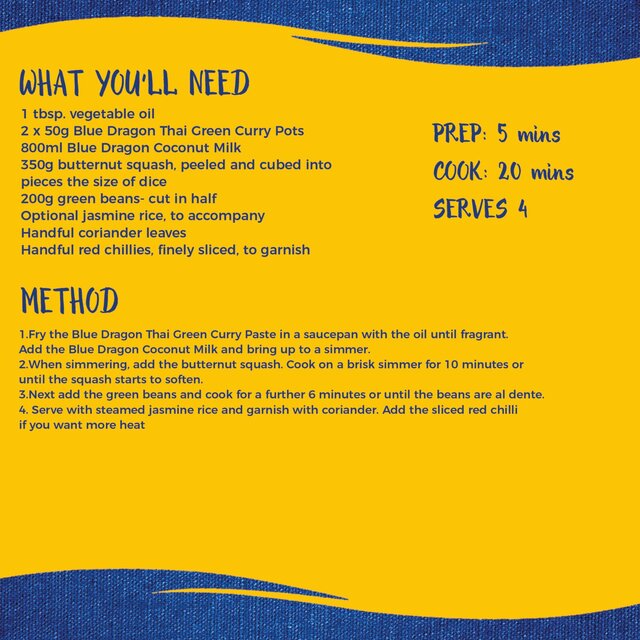 Blue Dragon Thai Green Curry Paste Pot thumbnail 4