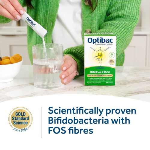 Optibac Probiotics Bifido & Fibre - 10 Sachets thumbnail 2