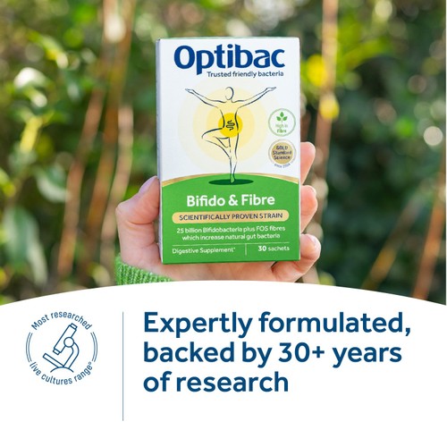 Optibac Probiotics Bifido & Fibre - 10 Sachets thumbnail 4
