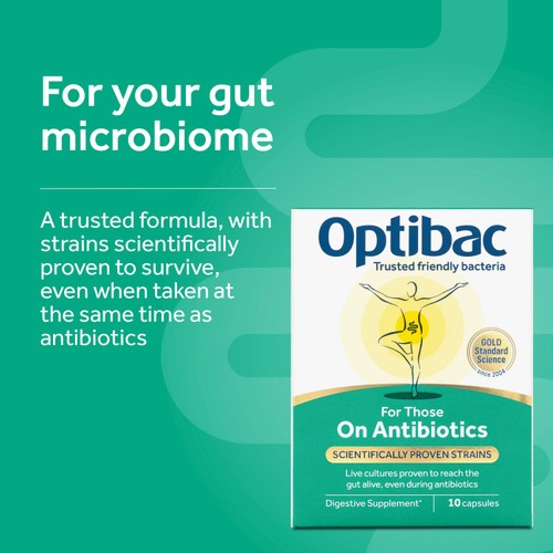 Optibac Probiotics For Those On Antibiotics - 10 Capsules thumbnail 3