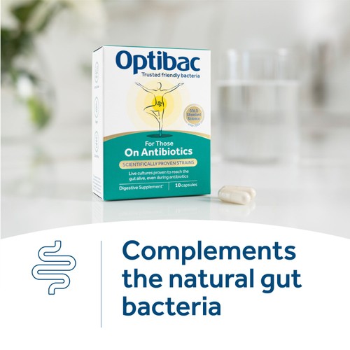 Optibac Probiotics For Those On Antibiotics - 10 Capsules thumbnail 6