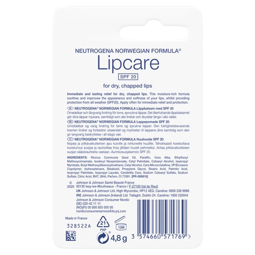 Neutrogena Norwegian Formula Lipcare SPF 20 thumbnail 2