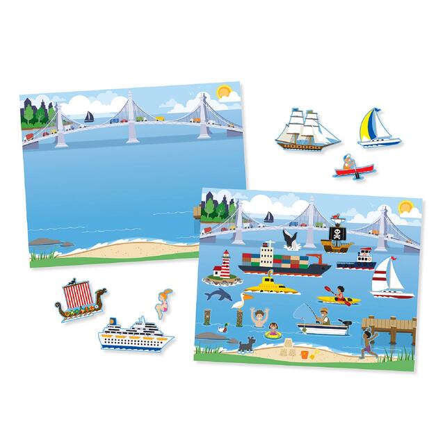 Melissa & Doug Reusable Sticker Pad Vehicles, 3yrs+ thumbnail 2