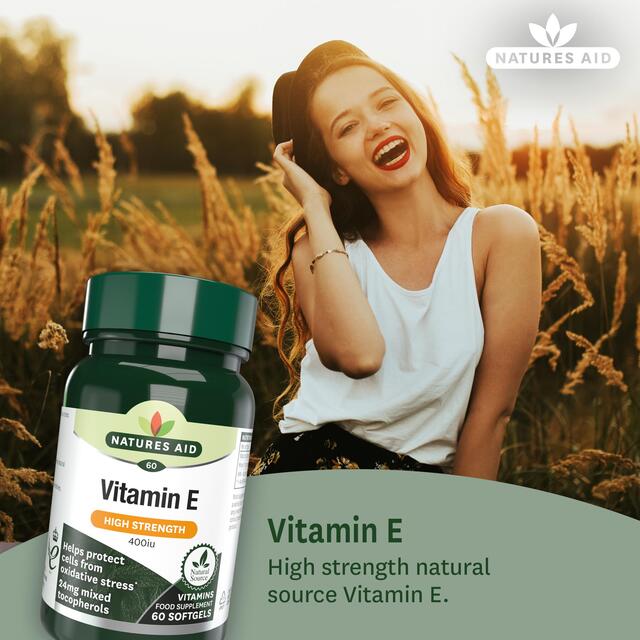 Natures Aid Vitamin E Supplement Soft Gels 400iu thumbnail 2