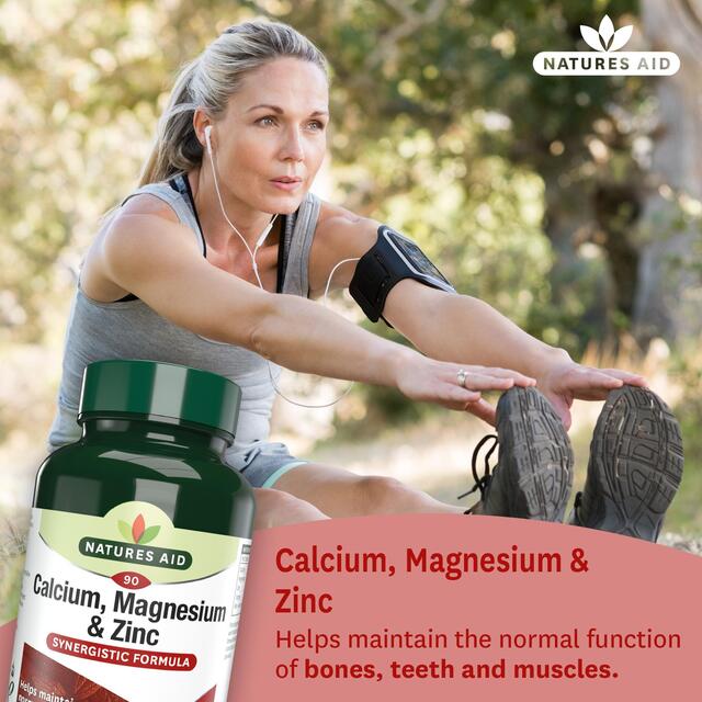 Natures Aid Calcium, Magnesium & Zinc Supplement Tablets thumbnail 2