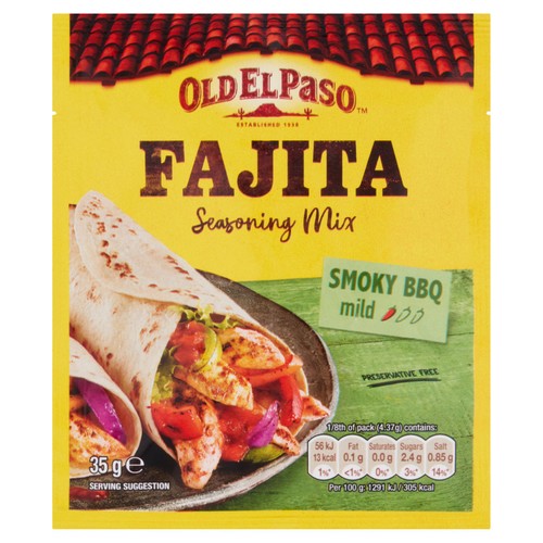 Old El Paso Smoky BBQ Fajita Seasoning Mix thumbnail 2