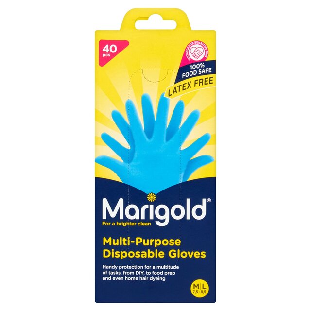 Marigold Extra Safe  Disposable Latex & Powder Free Gloves M/L Food Safe thumbnail 2